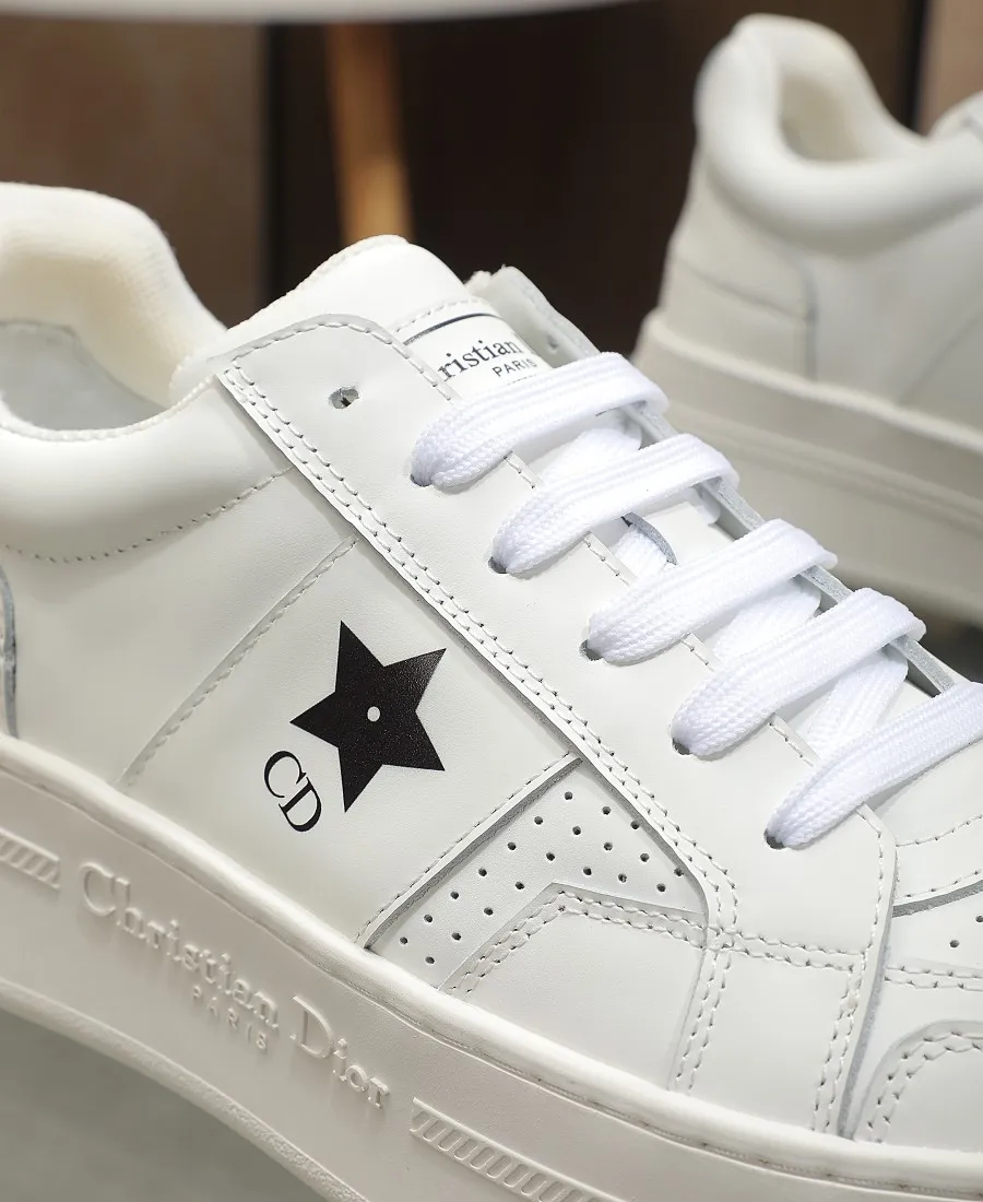👟👟Ex-factory price 480👟👟 DIOR Dior's new thick-soled sports white shoes, made of first-layer cowhide, breathable mesh inside, sheepskin for foot pads, and lightweight outsole. Size: 35-40 (41 customized)